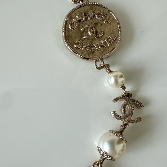 CHANEL long necklace with coins Authentic - Picture 6 of 10
